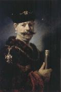 REMBRANDT Harmenszoon van Rijn The Polish Nobleman or Man in Exotic Dress oil on canvas